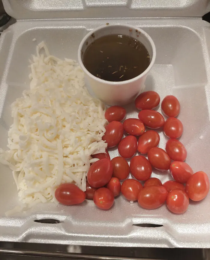 Caprese Salad Takeout From Local Restaurant