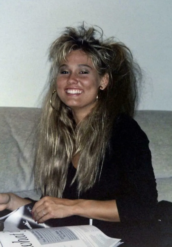 Big Earrings And Big Hair! The Classic 80s Combo
