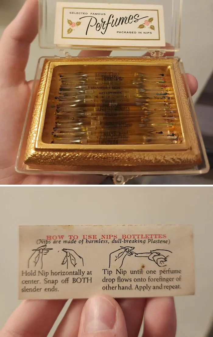 Look What My Nana Found Going Through Her Old Bathroom Essentials