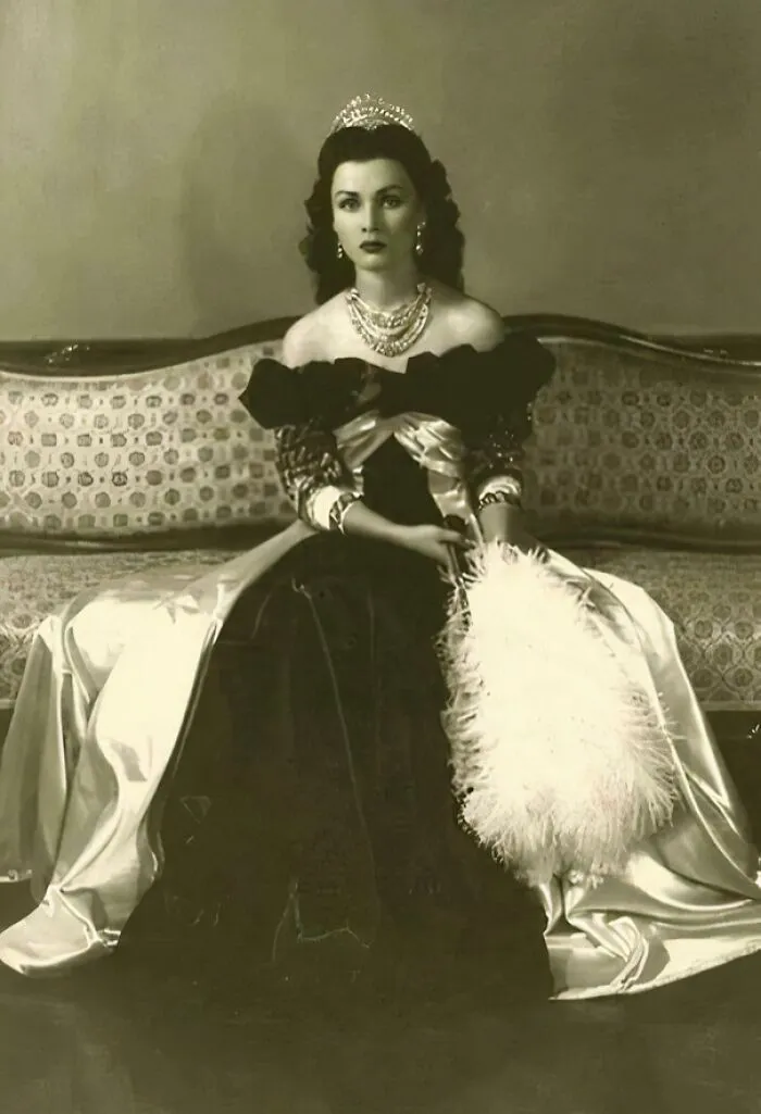 La princesa de Egipto y reina iraní Fawzia Fuad, año 1939