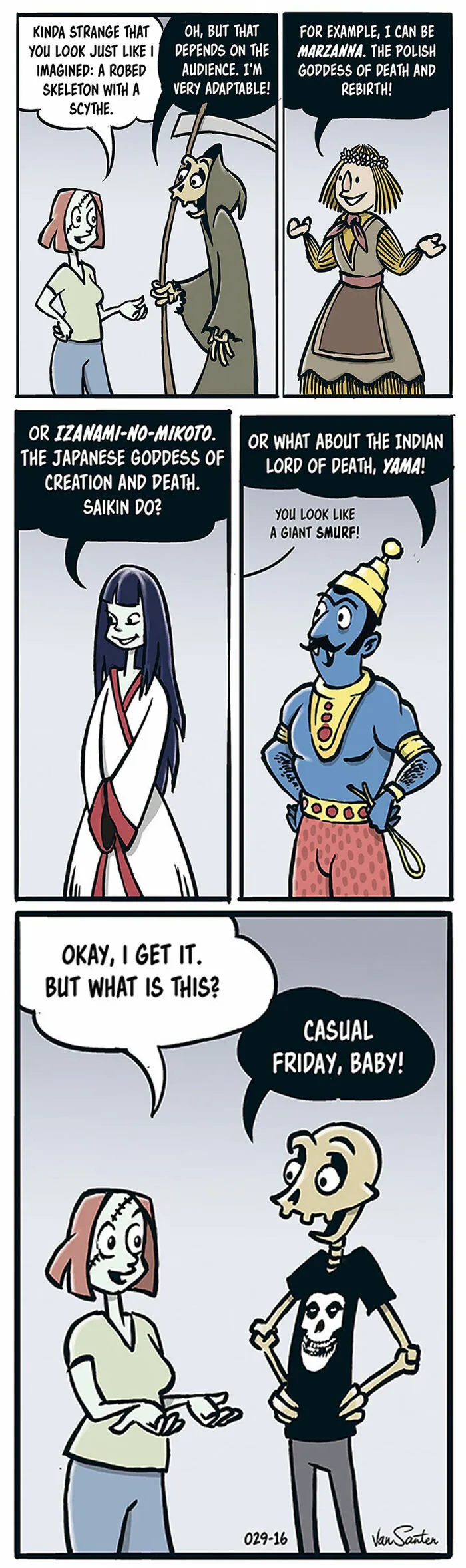 Hilarious Takes On The Afterlife Through 20 New Comics By This Artist