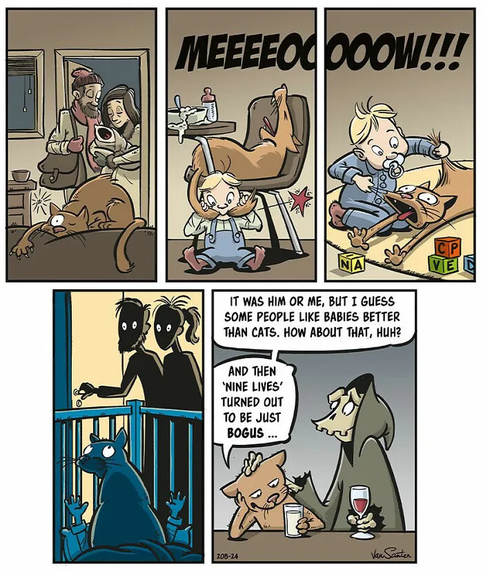 Hilarious Takes On The Afterlife Through 20 New Comics By This Artist