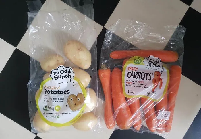 My Local Supermarket Sells 'Miss-Shaped' Fruit And Veg For Several Dollars Cheaper Than Regular Produce - Easy Way To Save A Few Bucks, Plus The Packaging Is Super Cute