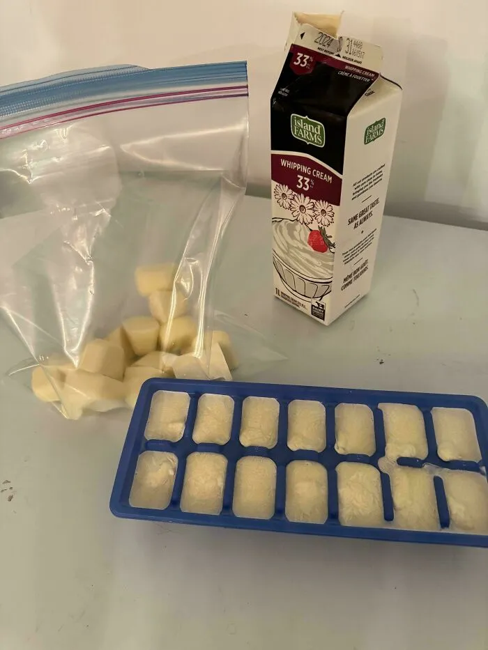 Small Cream Is Very Expensive Per Ml. So I Buy The Full Litre And Freeze What I Don’t Need