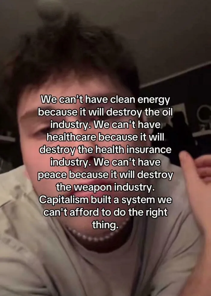 "Capitalism Is A System Where We Can't Afford To Do The Right Thing" Do You Agree With This?