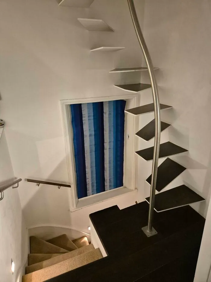 The Stairs From The Main Part Of The Holiday Unit We Arrived At Yesterday Leading Up To The Bathroom