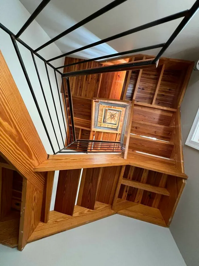 They Are Not Death Stairs But They About K****d Me Building Them. 13 Landings 39 Steps 4 Stories.  It Was Constructed Using All Mortise And Tenons With Half Lap Joinery.  No Nails Or Screws