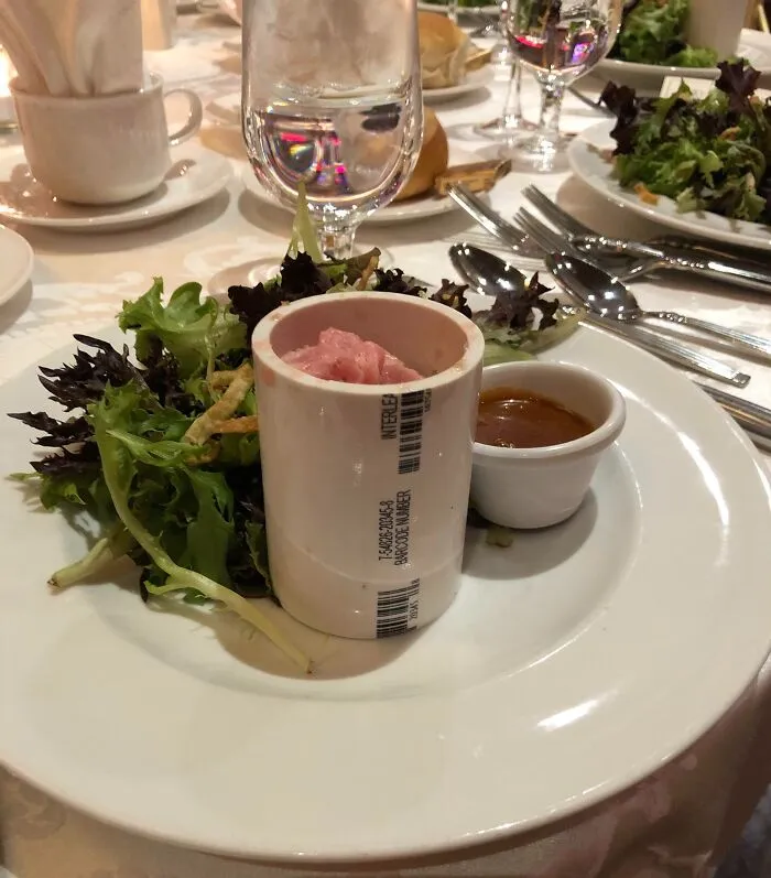 Wedding Venue Serves Tuna Tartar In A Pvc Pipe