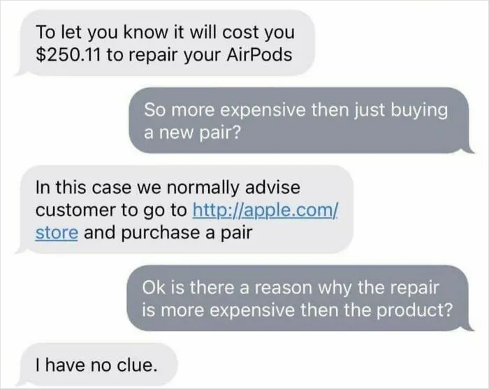 New AirPods Cheaper Than Repair
