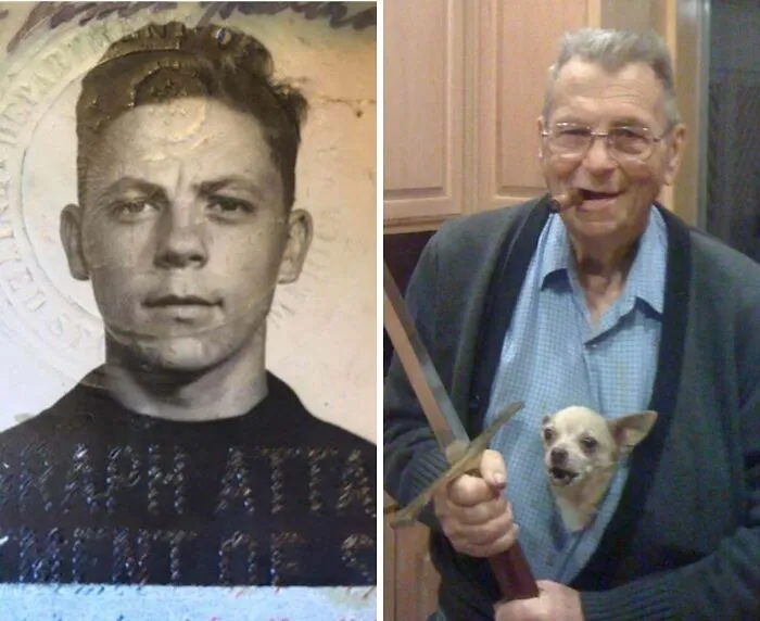 Grandpa At 15 And 79