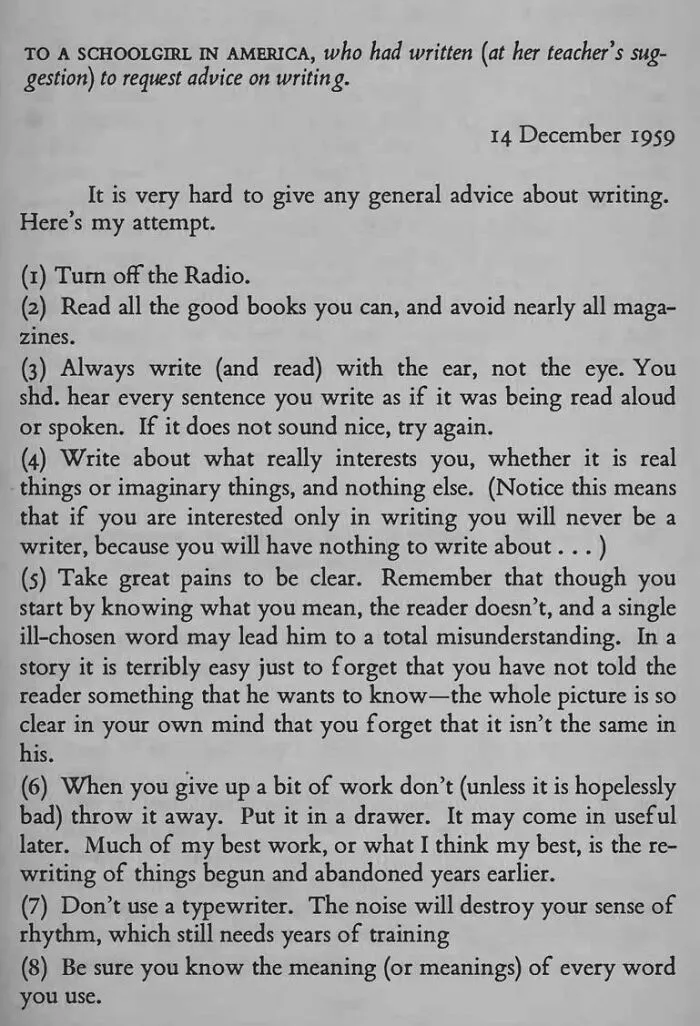 C.s. Lewis' Advice To A Young Girl On How To Become A Better Writer