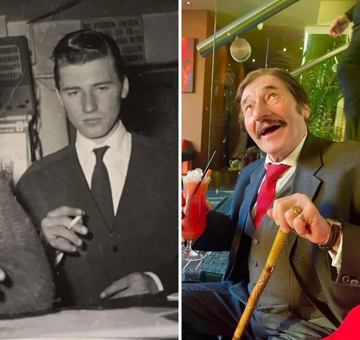 Grandad 1959 First Pub Visit When He Was 18 - Now In The Pub 84
