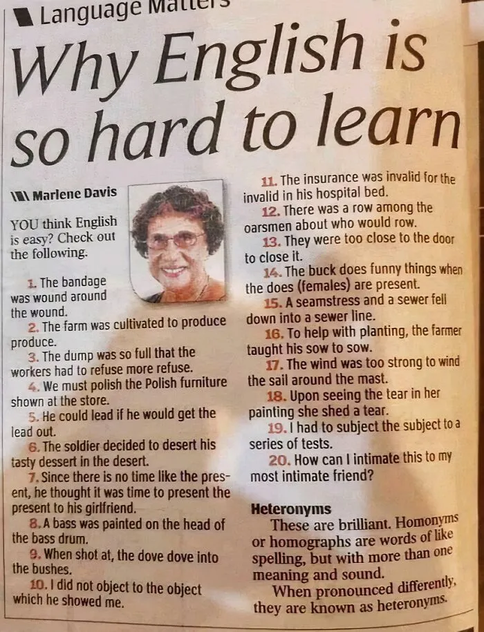 To All The People That Have Learnt (Or Are Learning) English As A Second Language, I Salute You