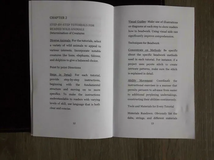 My Wife Ordered A Beading Pattern Book, But Instead Of Patterns It Only Contains AI Written Instructions On How To Make Such A Book