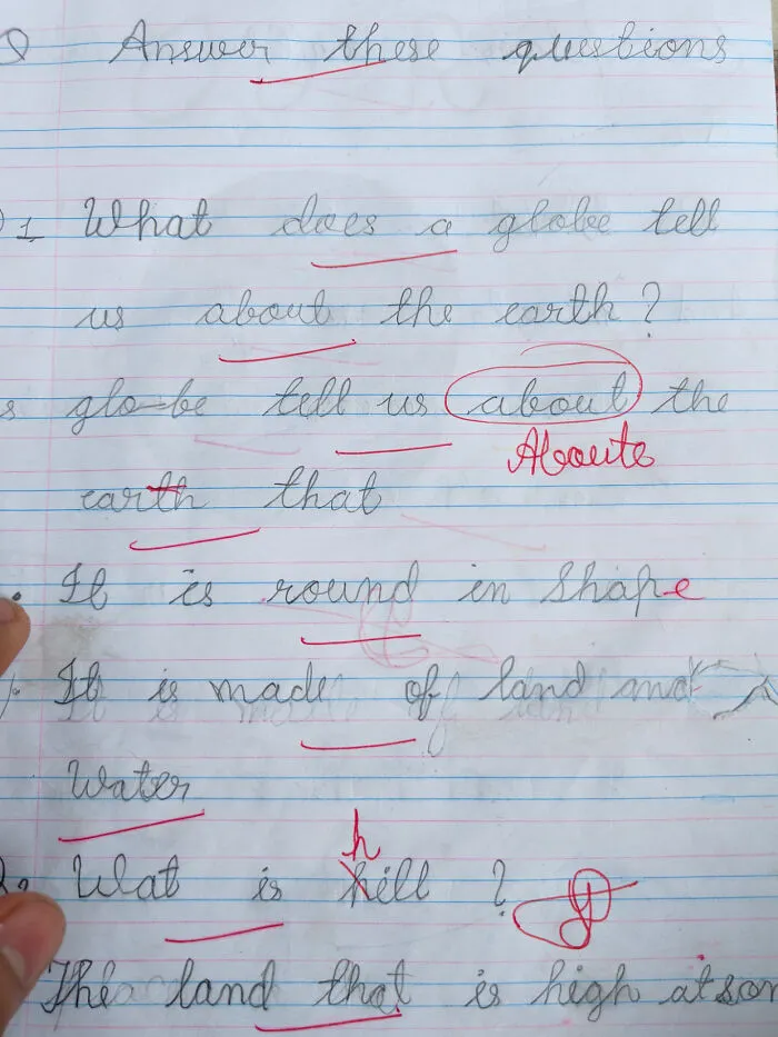My Little Sister's Notebook Checking
