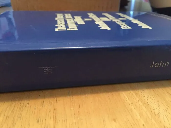 They Tried To Fit The Title Of The Book On The Spine In The Same Format As It Is On The Cover. It Didn't Work
