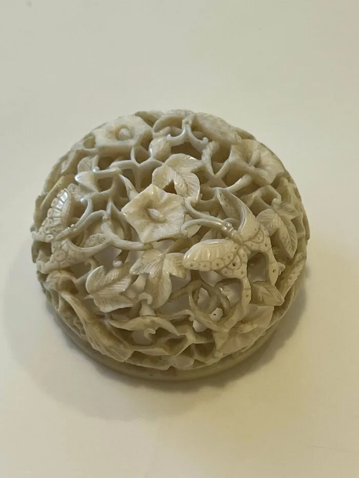 What Is This Small, Intricately Carved Thing I Found At An Estate Sale, And What Is It Made Of?