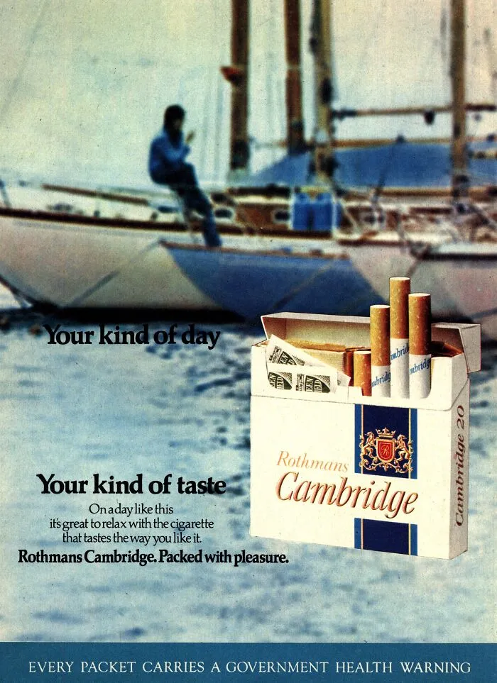 Rothmans Cambridge Cigarettes Advert (1973)