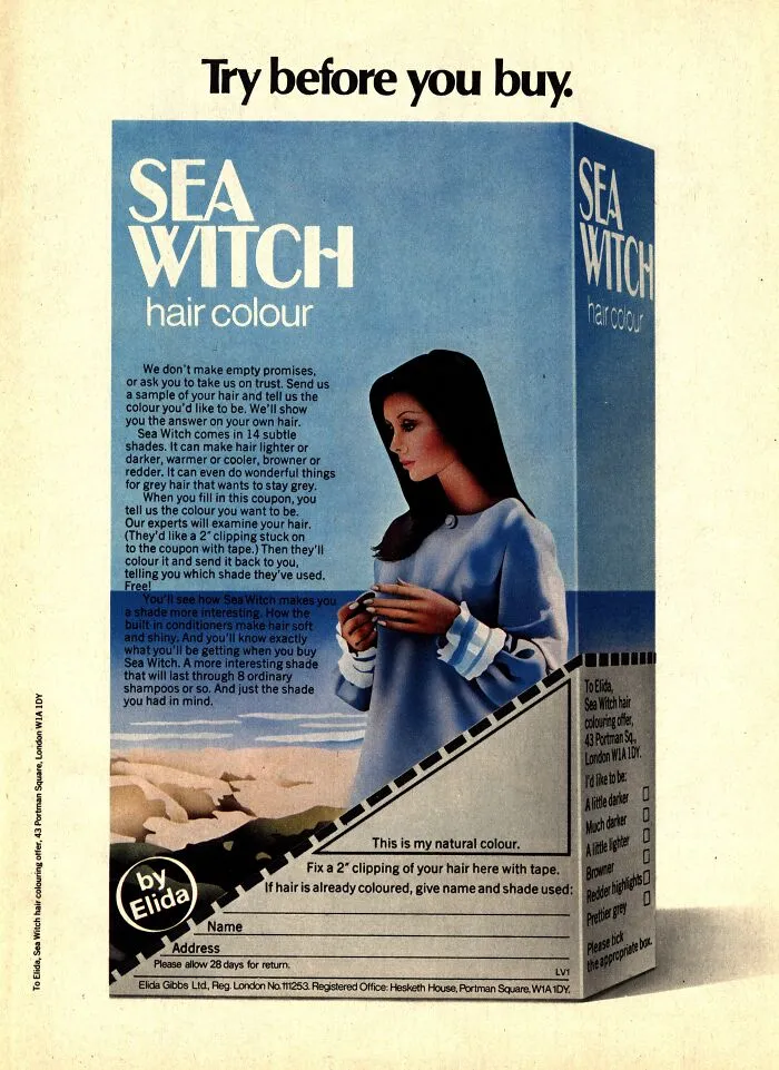 Sea Witch Hair Colour Dye Advert (1973)