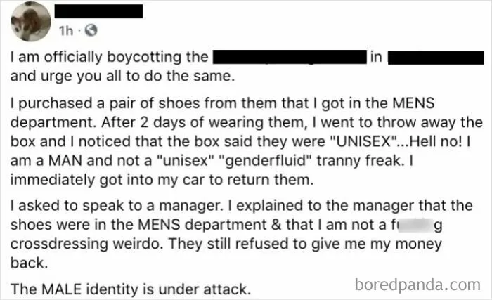 This POS Disappointed In His Genderless Shoes