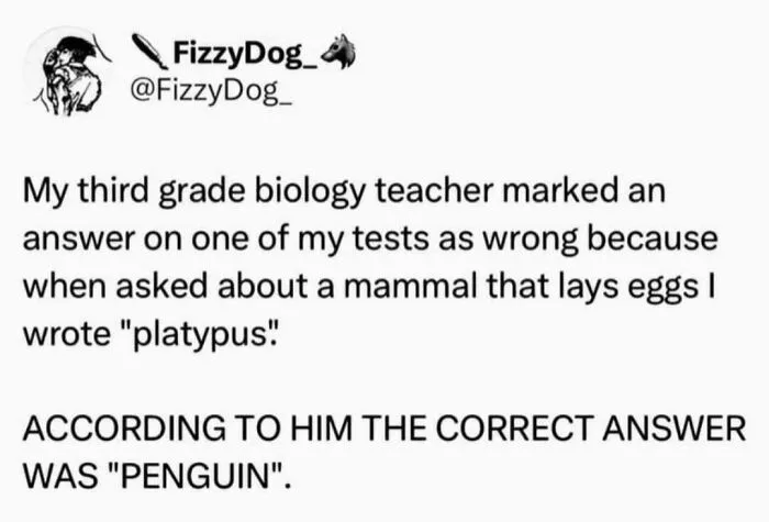 Penguins Are Mammals Now