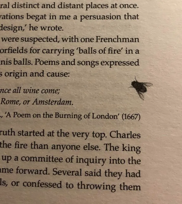 I’m Reading A Book On Forensics And It Has A Very Realistic Image Of A Fly On Every Page