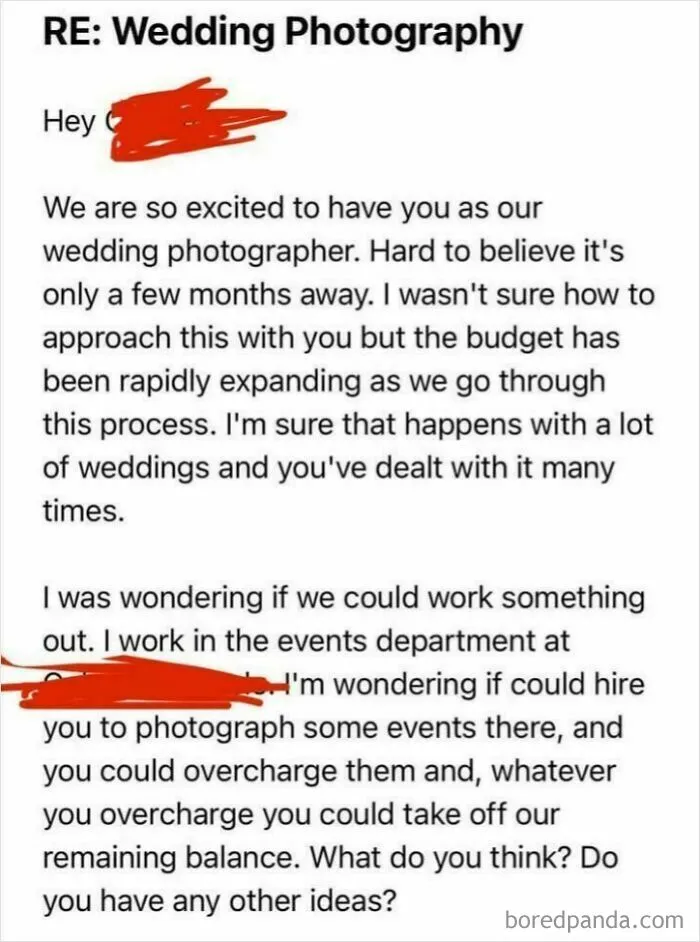 Hot Tip - Save Money On Your Wedding By Defrauding Your Employer
