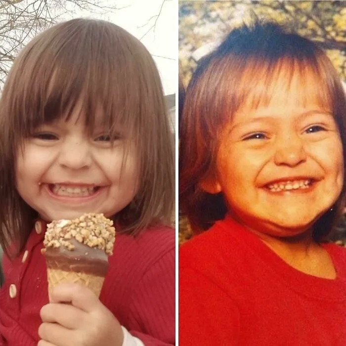 My Wife And Daughter. Not Sure That I Contributed Anything Genetically