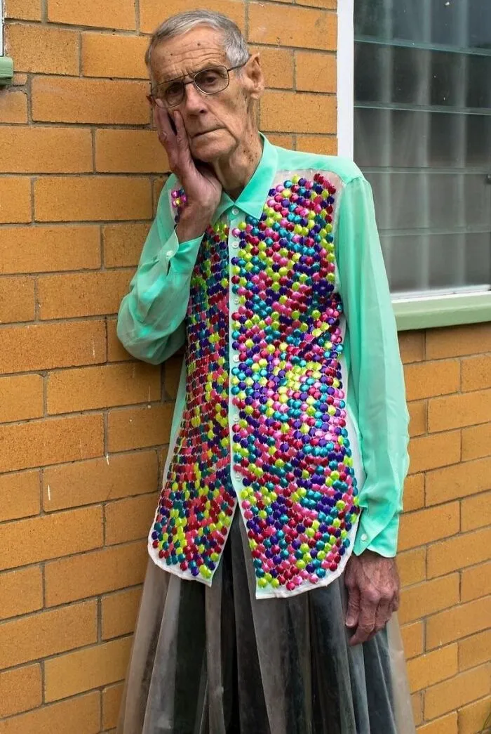 My 88-Year Old Grandpa In Rare Comme Des Garcons Shirt And Skirt