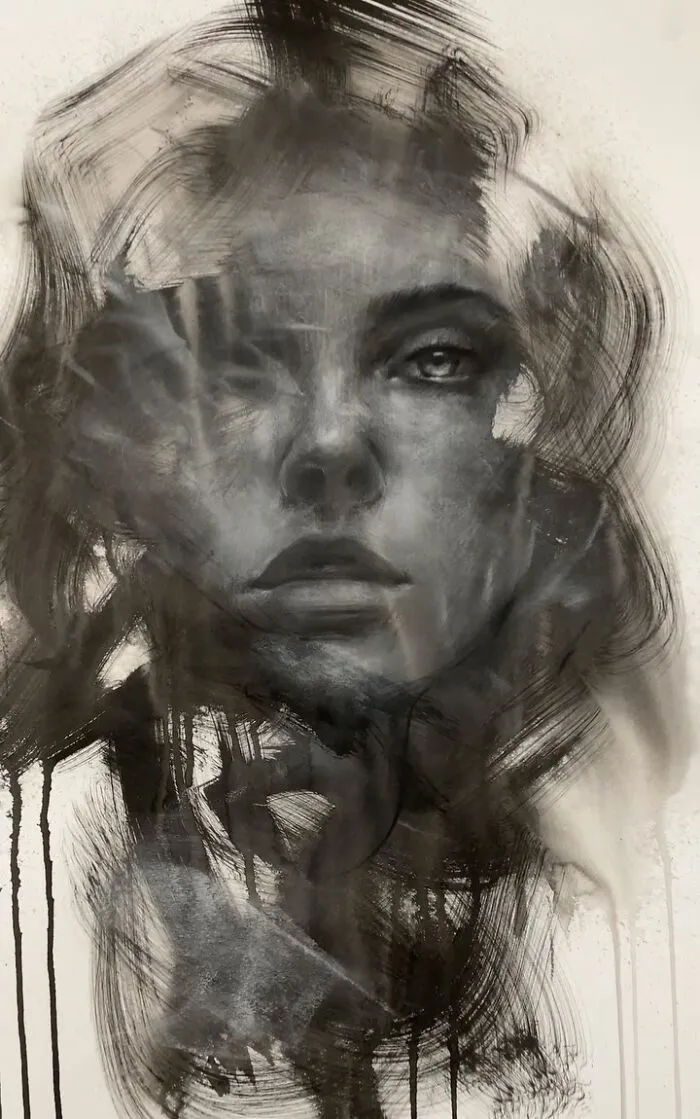 This Artist Captivates Audiences With His Visually Impactful Portraits Drawn Solely With Charcoal (44 Pics)