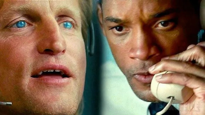 In Seven Pounds (2008) Will Smith Makes Fun Of A Man For Being Blind To Test If He Will Remain Calm, Thus Proving He Is A Good Person And A Worthwhile Recipient For An Eye Transplant. This Is Because Only Bad People Get Angry If Their Disability Is Mocked, Thus Proving They Deserve To Be Disabled