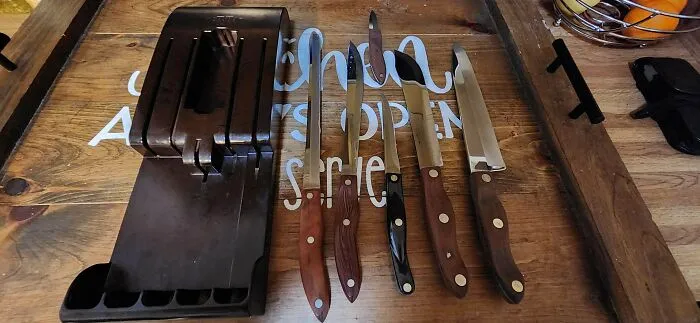 Cutco Knife Set Given To My Wife's Grandparents On Their Wedding Day In 1957