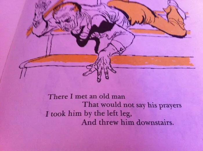 So I Found This In My Friend's Mom's Nursery Rhyme Book, From When She Was Little