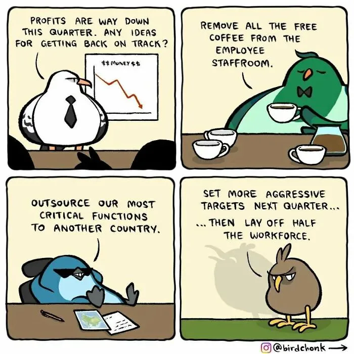 Hilariously Relatable Comics Featuring Birds With Reversed Roles, By Birdchonk (37 Pics)