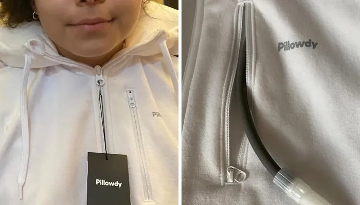 This <a Style="Display:inline;" Href="Https://Www.amazon.com/Pillowdy-Smart-Full-Hoodie-Built/Dp/B08rbtgbfb?ie=utf8&linkcode=ll1&tag=bpgoldfish-20&linkid=6bff86b00f2c5fb2ce295c1637f6fbe9&language=en_us&ref_=as_li_ss_tl" Target="_blank"> <span Style="Font: Inherit; Color: #d74b1f;"> Hoodie With An Inflatable Travel Pillow </Span> Lets You Nap In Style, Whether You’re On A Plane Or Just Avoiding Eye Contact At Family Gatherings
