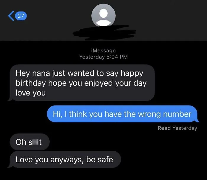 Old Gem I Completely Forgot About. Love You Too, Random Stranger
