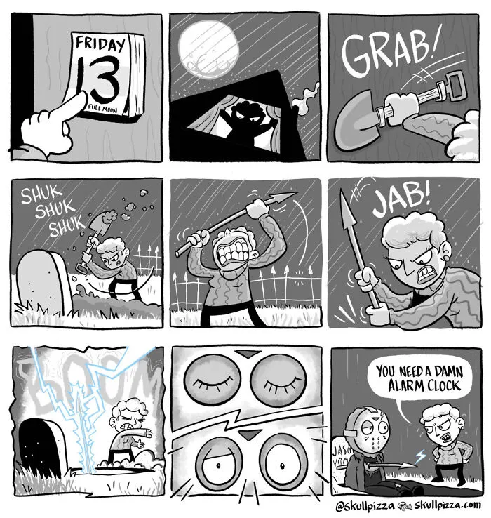20 “Skull Pizza” Comics That Prove Horror And Comedy Are A Perfect Match (New Pics)