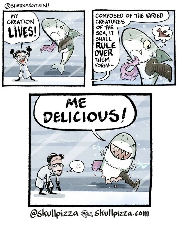 20 “Skull Pizza” Comics That Prove Horror And Comedy Are A Perfect Match (New Pics)