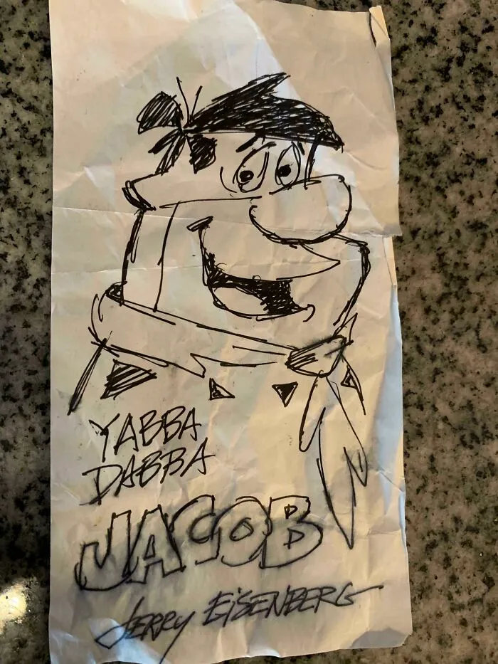 I Was Wondering Why The Last Table Of My Shift Was Taking So Long To Sign His Receipt