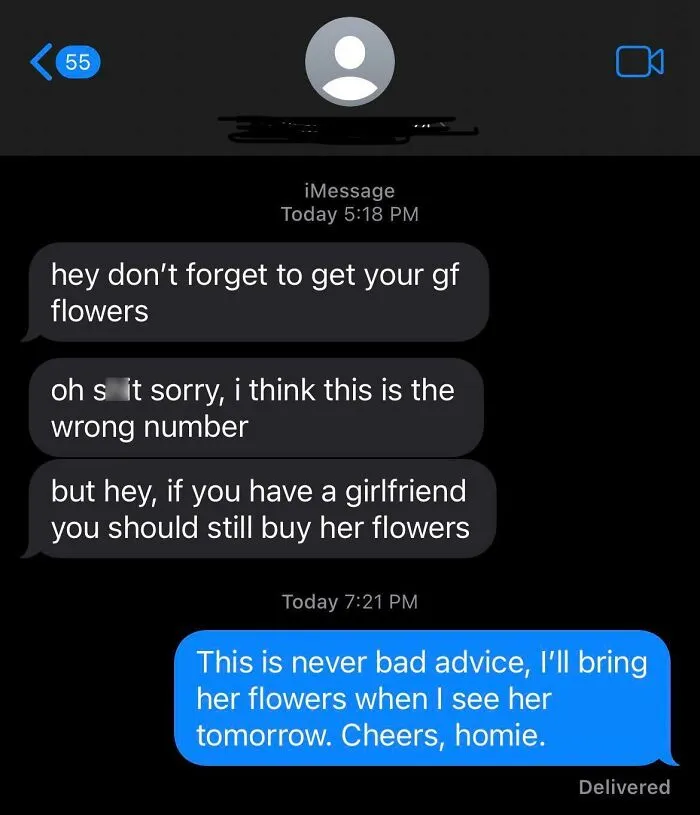 Never Gotten A Wholesome Text From A Wrong Number