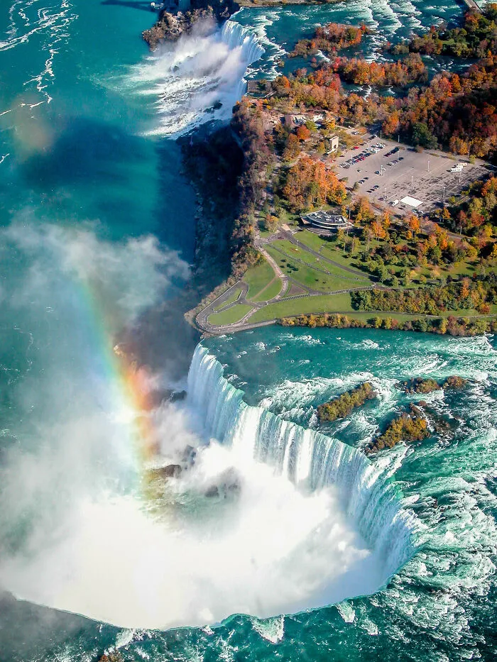 Cataratas del Niágara desde un helicóptero