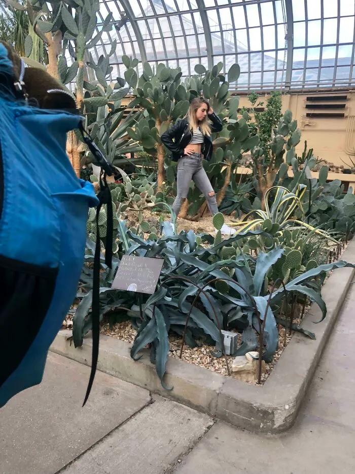 Me dijeron que publicara esto aquí. Una mujer pisoteó las plantas de este invernadero para sus fotos de Instagram, a pesar de que el personal le pidió repetidamente que parara.