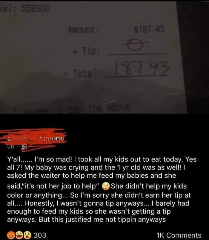 Karen Makes A Worker’s Life Miserable And Refuses To Tip