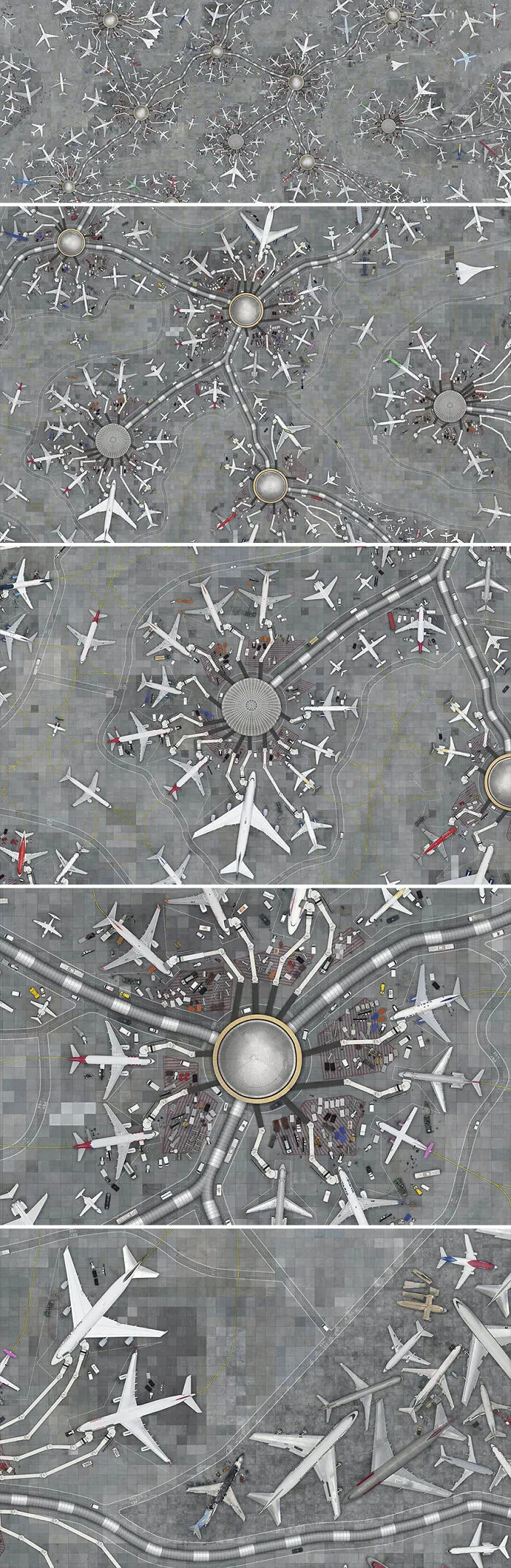 Photographer Assembles Aerial Photos To Showcase The Immense Scale Of Human Impact (17 Pics)