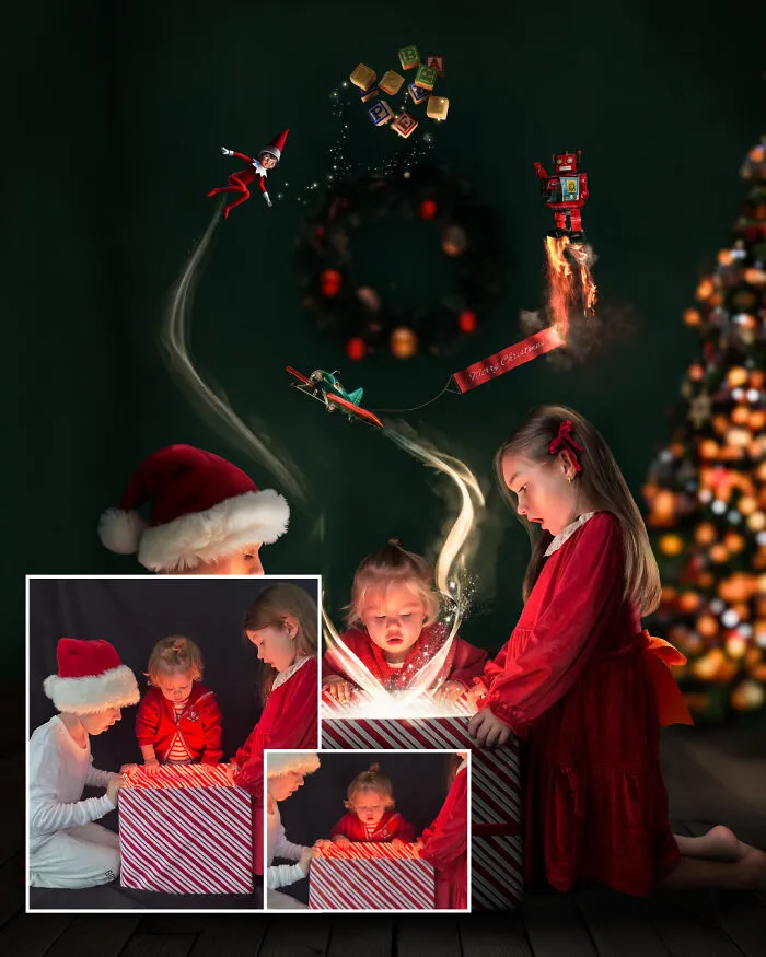 Christmas Box Before And After