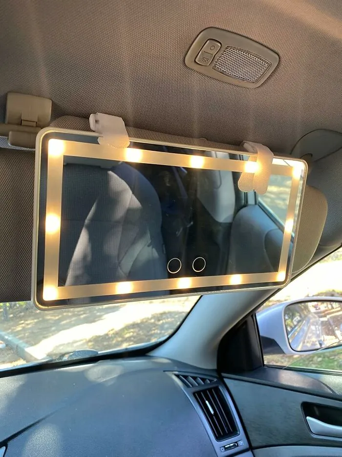 Get A Glowing View On The Go With This <a Style="Display:inline;" Href="Https://Www.amazon.com/Vanity-Cosmetic-Battery-Rechargeable-Dimmable/Dp/B08yqxy7cz?ie=utf8&th=1&linkcode=ll1&tag=bpraccoon-20&linkid=19c6f5a11cbd64e8f7bc85829b18135d&language=en_us&ref_=as_li_ss_tl" Target="_blank"><span Style="Font: Inherit; Color: #d74b1f;"> Sun Visor LED Vanity Mirror</Span> That Lights Up Your Beauty Routine