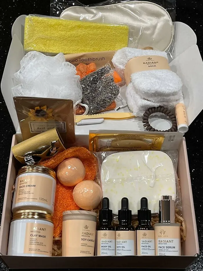 Pamper Yourselves With This <a Style="Display:inline;" Href="Https://Www.amazon.com/Facial-Shower-Accessories-Birthday-Mothers/Dp/B09j4g276y?ie=utf8&th=1&linkcode=ll1&tag=bponion-20&linkid=d023f0195fdea6c42a98b77aef5aae2d&language=en_us&ref_=as_li_ss_tl" Target="_blank"><span Style="Font: Inherit; Color: #d74b1f;"> 28 Piece Spa Night Set</Span> That's Basically A Staycation In A Box— Scented Candles And Sheet Masks Included, Awkward Small Talk Not Included