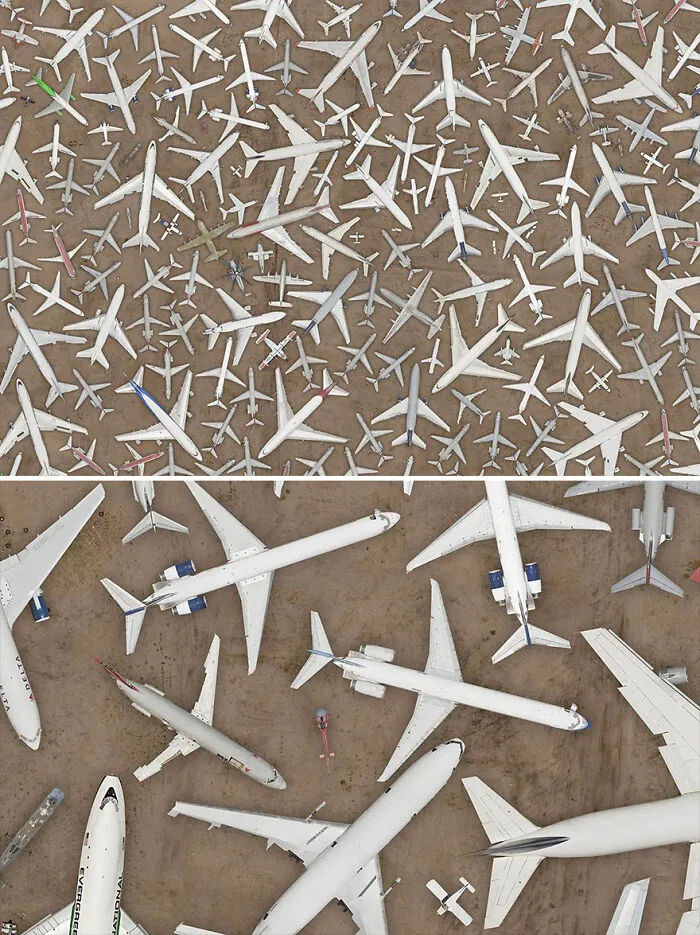 Photographer Assembles Aerial Photos To Showcase The Immense Scale Of Human Impact (17 Pics)