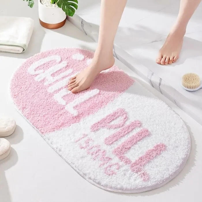 Take A Load Off With This <a Style="Display:inline;" Href="Https://Www.amazon.com/Frozzur-Bathroom-Shaped-Bathtub-Washable/Dp/B0c3cpqc6k?content-ID=amzn1.sym.efb24060-AC75-4e87-B0fd-1ea18cfee5f4%3aamzn1.sym.efb24060-AC75-4e87-B0fd-1ea18cfee5f4&crid=39ab738ono634&cv_ct_cx=bathroom%2brugs&keywords=bathroom%2brugs&pd_rd_i=b0c3cpqc6k&pd_rd_r=59dc4f3f-Bb97-42e9-B18a-2bd061b88c6b&pd_rd_w=mbc5e&pd_rd_wg=czuls&pf_rd_p=efb24060-AC75-4e87-B0fd-1ea18cfee5f4&pf_rd_r=62ce1z1x1qe700gzjg5s&qid=1739884062&sbo=rzvfv%2f%2fhxdf%2bo5021pansa%3d%3d&sprefix=bathroom%2brug%2caps%2c197&sr=1-197-D1931c17-4371-4e59-Bbe3-Ace4c8b0d213-Spons&xpid=lx1ogm4hfmzea&sp_csd=d2lkz2v0tmftzt1zcf9zzwfyy2hfdghlbwf0awnfynrm&th=1&linkcode=ll1&tag=bpmelon-20&linkid=c9d1179859dca7a34103579a4bb58b7d&language=en_us&ref_=as_li_ss_tl" Target="_blank"><span Style="Font: Inherit; Color: #d74b1f;"> Chill Pill Bath Mat</Span>, Your Daily Reminder That Your Bathroom Floor Is Ready For A Spa Day Vibe