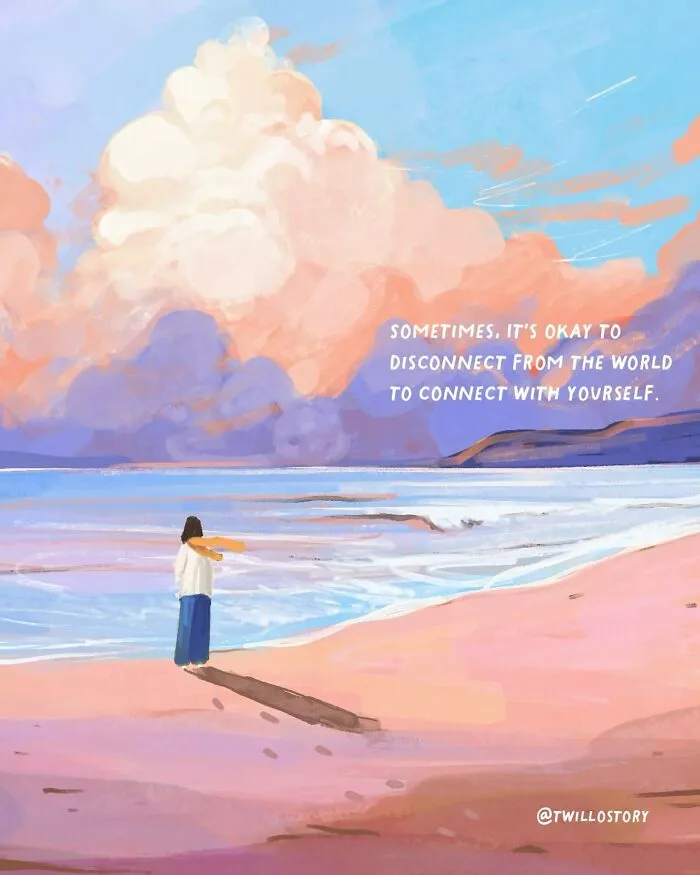 Artist Creates Uplifting Illustrations For Mental Wellness And Positivity (39 Pics)